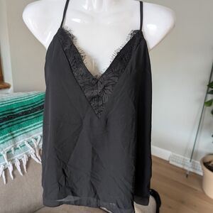 NWT Melrose & Market Elegant Lace Trim Cami - Women's M.